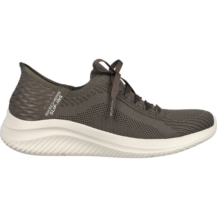 Women's Wide Fit Skechers 149710 Slip-ins Ultra Flex 3.0 Brilliant Path Trainers in Olive - Image 1