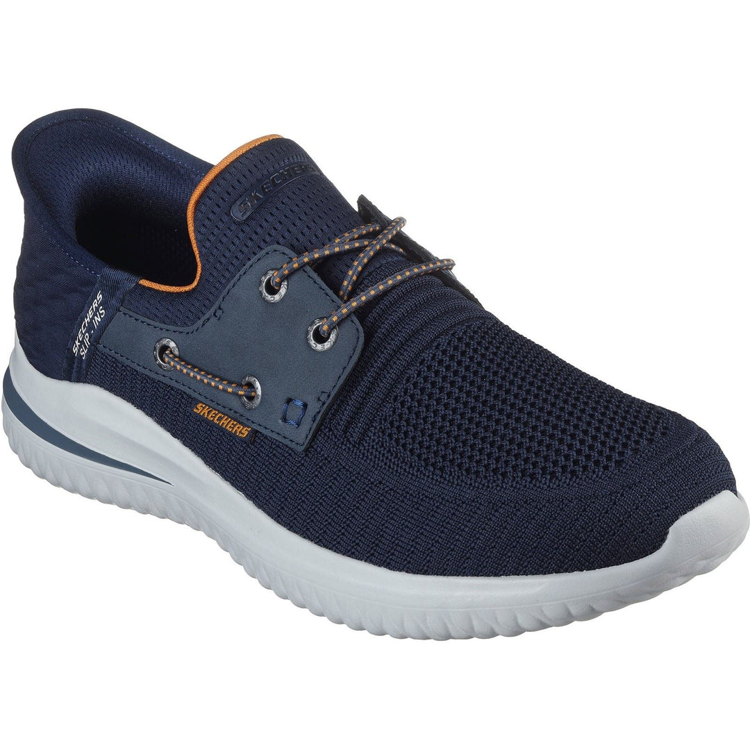 Men's Wide Fit Skechers 210606 Slip-ins Delson 3.0 Roth Trainers in Navy - Image 3