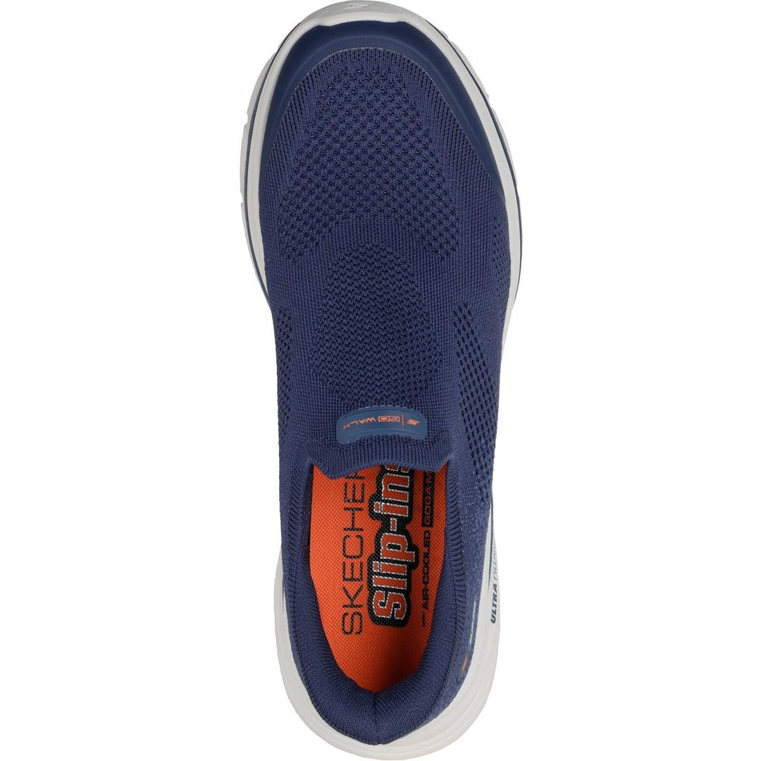 Men's Wide Fit Skechers 216784 Slip-ins Go Walk 8 Pelayo Trainers in Black - Image 9