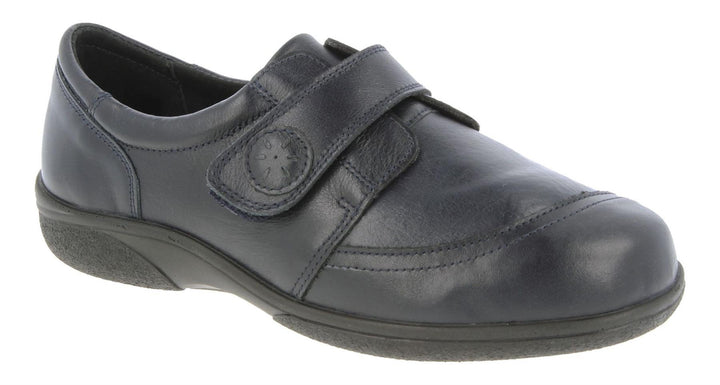 Womens Wide Fit DB Owl Shoes in Black / Stretch - Image 1