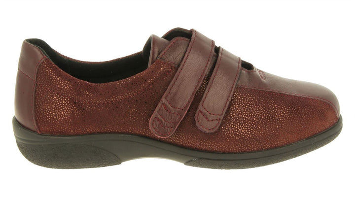 Womens Wide Fit DB Europe Shoes in Black - Image 1