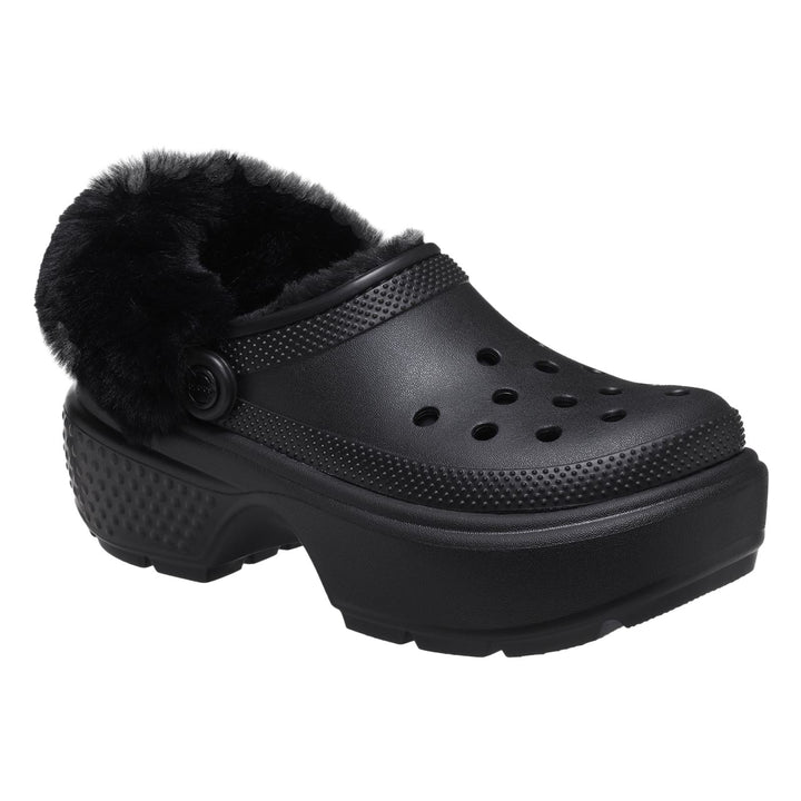 Women's Crocs 208546 Stomp Lined Clog in Black - Image 1
