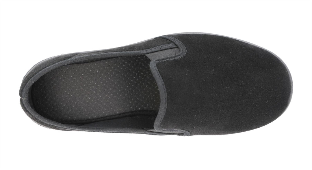 Men's Wide Fit DB Enzo Shoes in Black stretch - Image 5