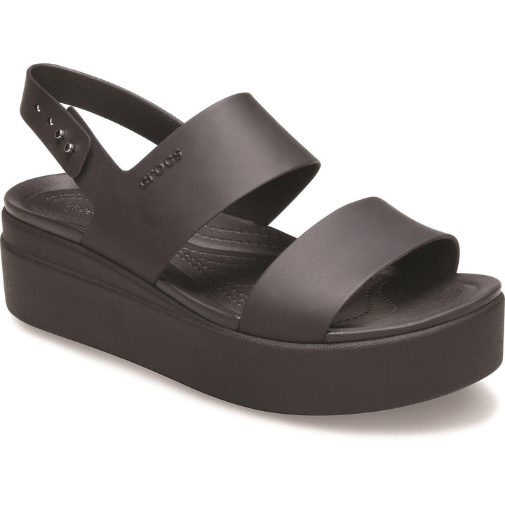 Women's Crocs 206453 Brooklyn Low Wedge Sandals in Black - Image 1
