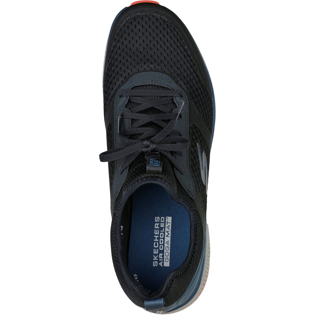 Men's Wide Fit Skechers 220102 GOrun Consistent Trainers - Black/Blue in Black/Blue - Image 7