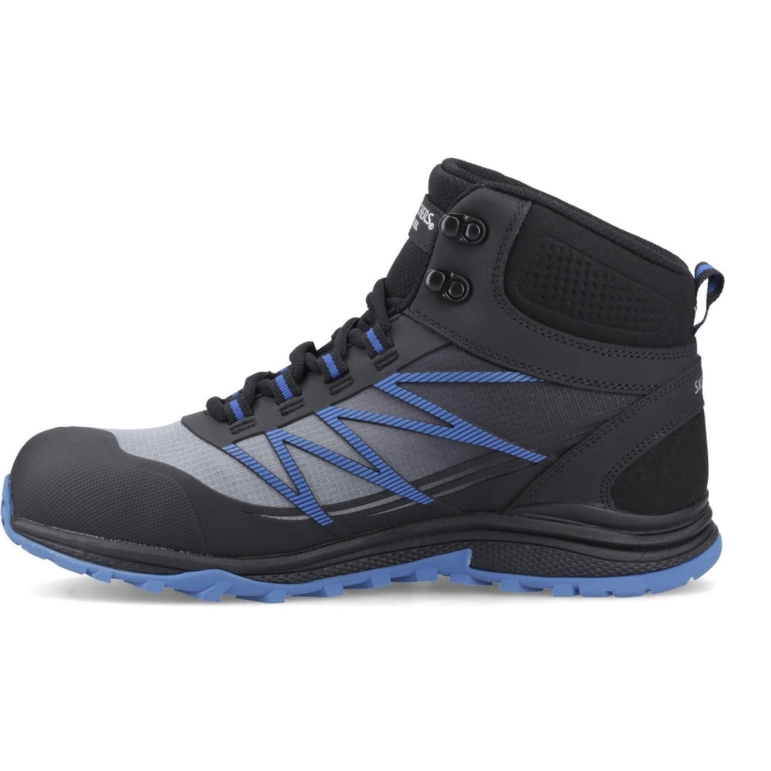 Men's Wide Fit Skechers 200047EC Puxal Firmle Safety Boots in Black/Blue - Image 4