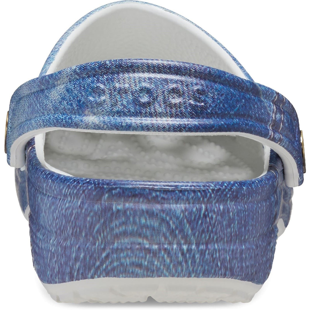 Women's Crocs 210402 Classic Denim Clog Sandals in Moonlight - Image 4