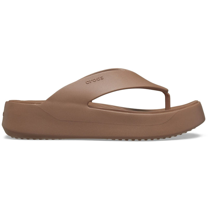 Women's Crocs 209410 Getaway Platform Flip Slippers in Black - Image 1