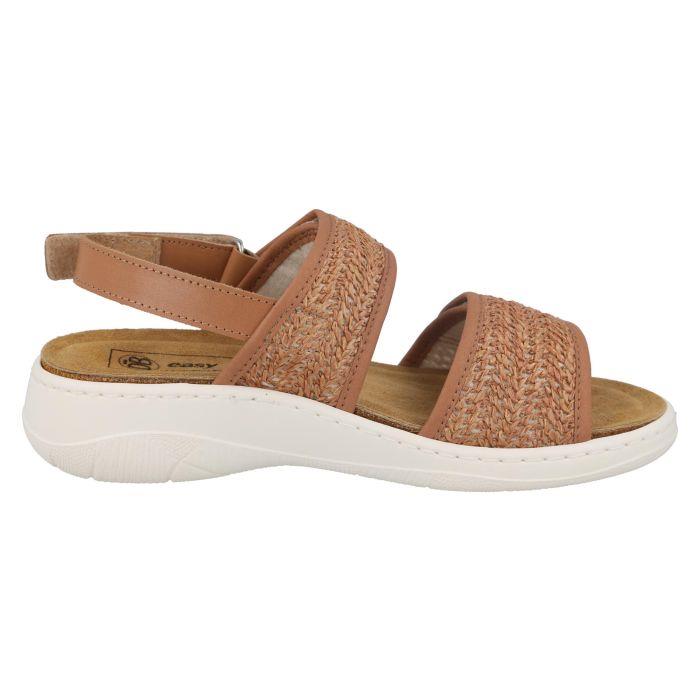 Women's Wide Fit DB Wallis Sandals in Navy Raffia - Image 1