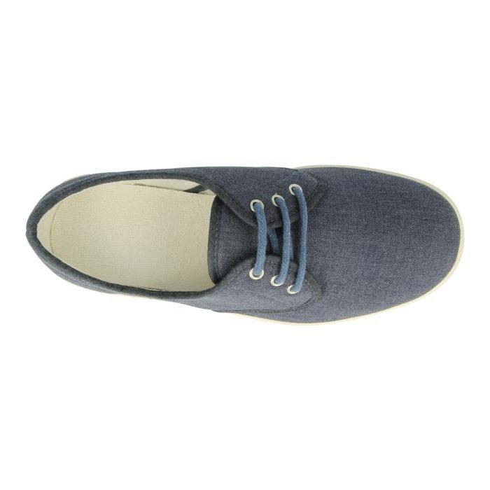 Mens Extra Wide Fit DB Troon Canvas in Denim Blue - Image 1