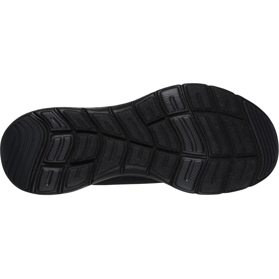 Women's Wide Fit Skechers 150201 Flex Appeal 5.0 New Path Trainer in Black - Image 6