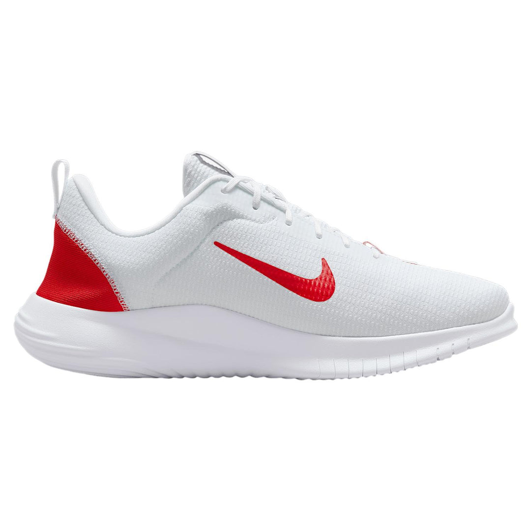 Men's Wide Fit Nike DV0744-102 Flex Experience Run 12 Running Trainers in White/Red - Image 2