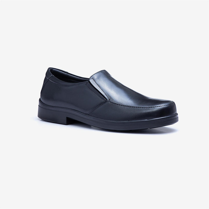 Mens Wide Fit Tredd Well Camelot Slip On Shoes - Black in Black - Image 1