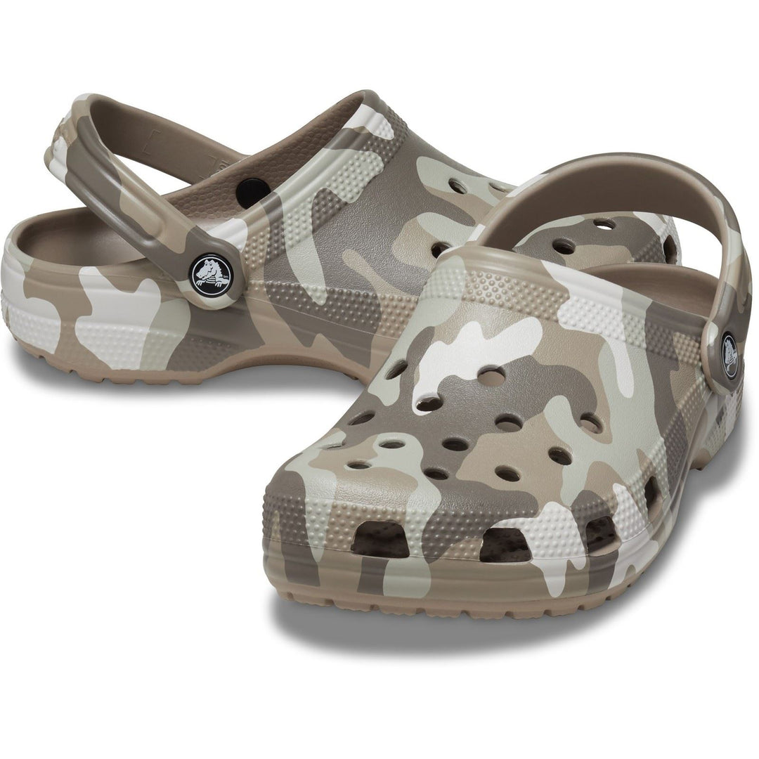 Men's Crocs 206454 Seasonal Camo Sandals in Mushroom/Multi - Image 6