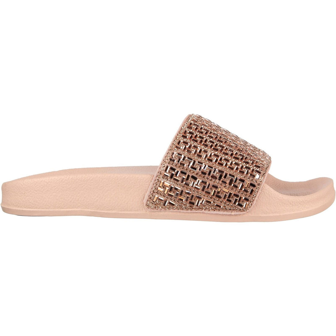 Women's Wide Fit Skechers 119320  Pop Ups New Spark Mules in Rose/Gold - Image 2