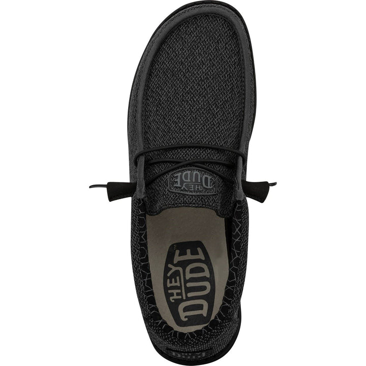 Men's Heydude 40019 Wally Sox Micro Classic Slip On Shoes in Micro Total Black - Image 1