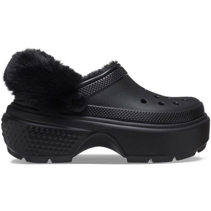 Women's Crocs 208546 Stomp Lined Clog in Black - Image 1