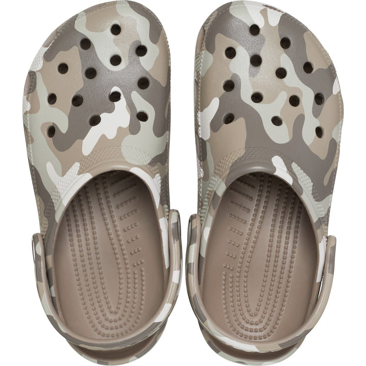 Men's Crocs 206454 Seasonal Camo Sandals in Mushroom/Multi - Image 1