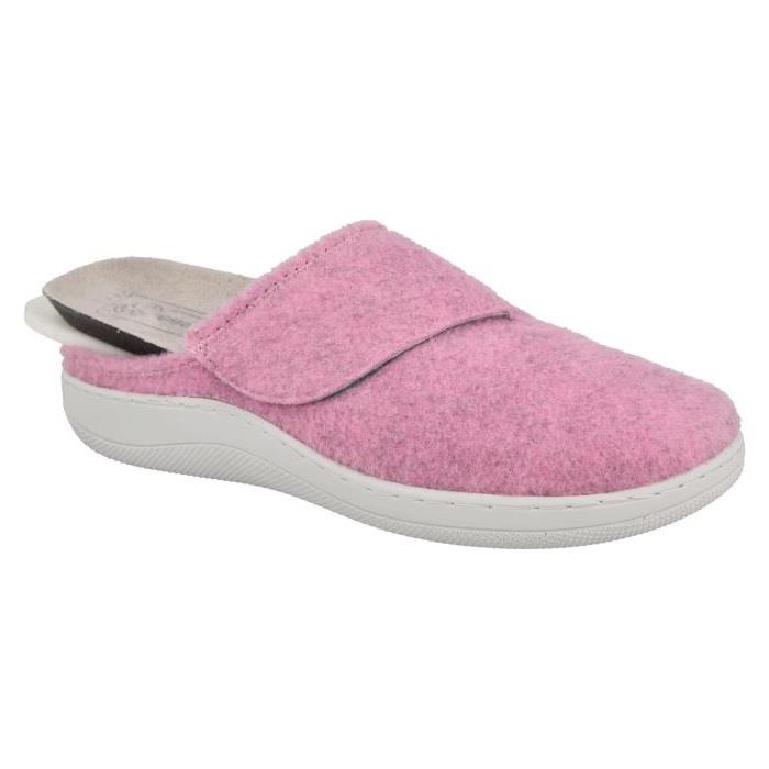 Women's Wide Fit DB Lake Mule Slippers in Grey - Image 11