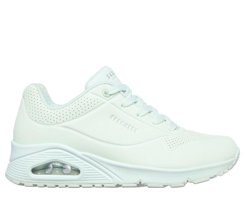 Women's Wide Fit Skechers 155359 Frosty Kicks Trainers in Mint - Image 2