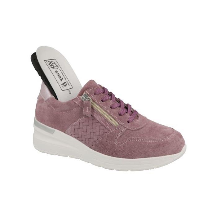 Women's Wide Fit DB Arabia Trainers in Sky Blue Suede - Image 1