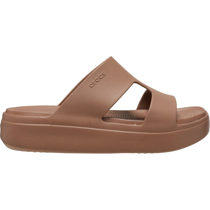 Women's Crocs 209409 Getaway Platform H-Strap Slippers in Latte - Image 1
