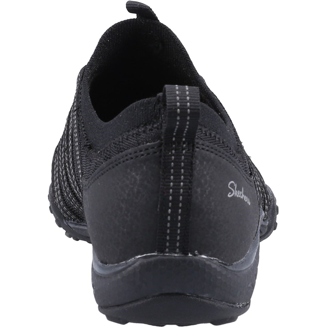 Women's Wide Fit Skechers 100244 Breathe Easy First Light Trainers in Black - Image 5