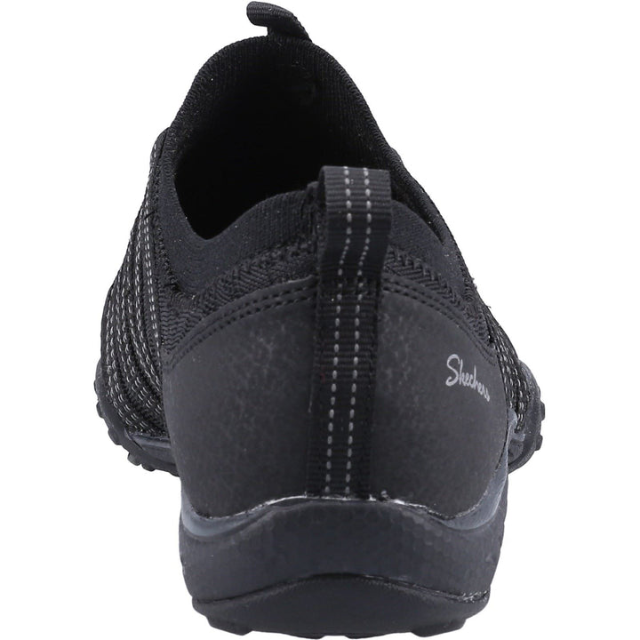 Women's Wide Fit Skechers 100244 Breathe Easy First Light Trainers in Black - Image 1