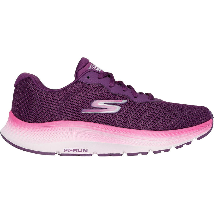 Women's Wide Fit Skechers 128621 Go Run Consistent 2.0 Fast Pace Trainers in Plum - Image 1