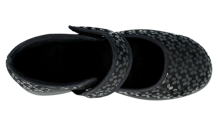 Womens Wide Fit DB Vermont Shoes in Black Stretch - Image 1