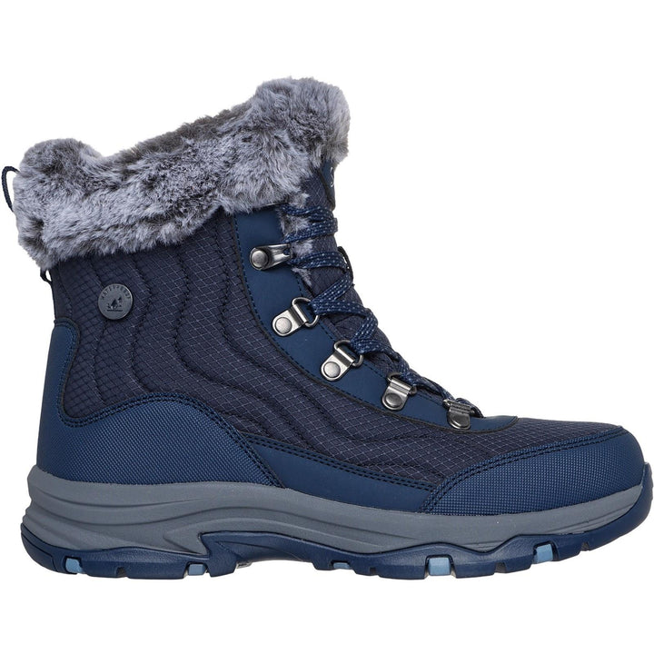 Women's Relaxed Fit Skechers 167893 Trego Stormie Waterproof Boots in Navy - Image 1