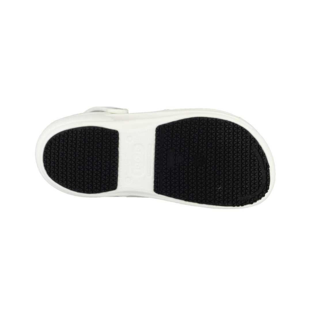 Men's Crocs 10075 Bistro Work Clog Sandals in Black - Image 17