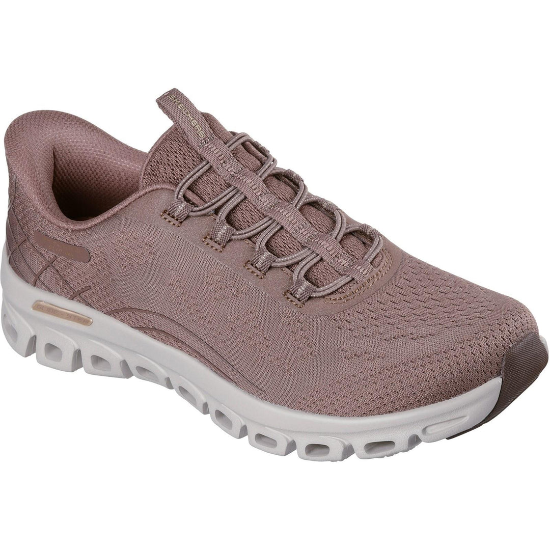 Women's Wide Fit Skechers 104750 Slip-ins Glide Step Elevate Amaze Trainers in Burgundy - Image 10