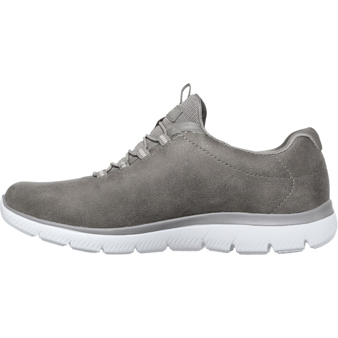 Women's Wide Fit Skechers 149200 Summits - Oh So Smooth Trainers in Dark Taupe - Image 5