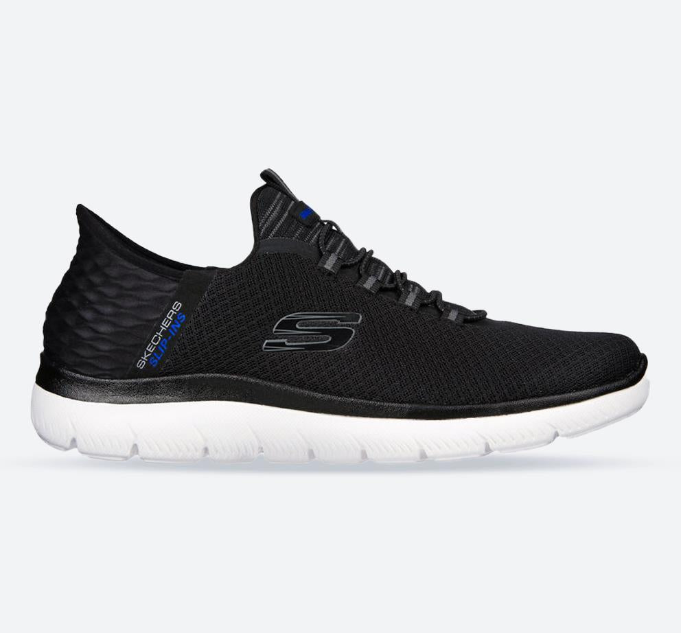 Men's Wide Fit Skechers 232457 Slip-ins Summits High Range Trainers in Black - Image 1