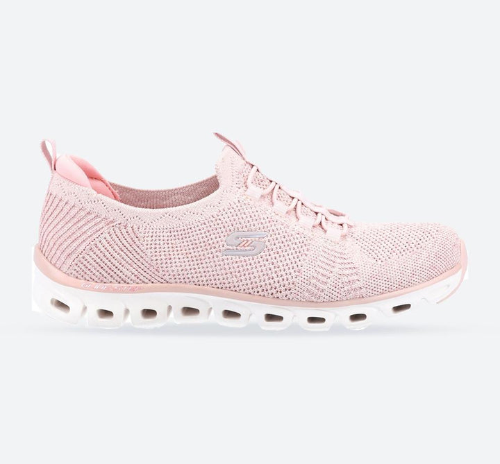 Women's Wide Fit Skechers 104198 Glide Step Grand Flash Trainers - Rose in Rose - Image 1