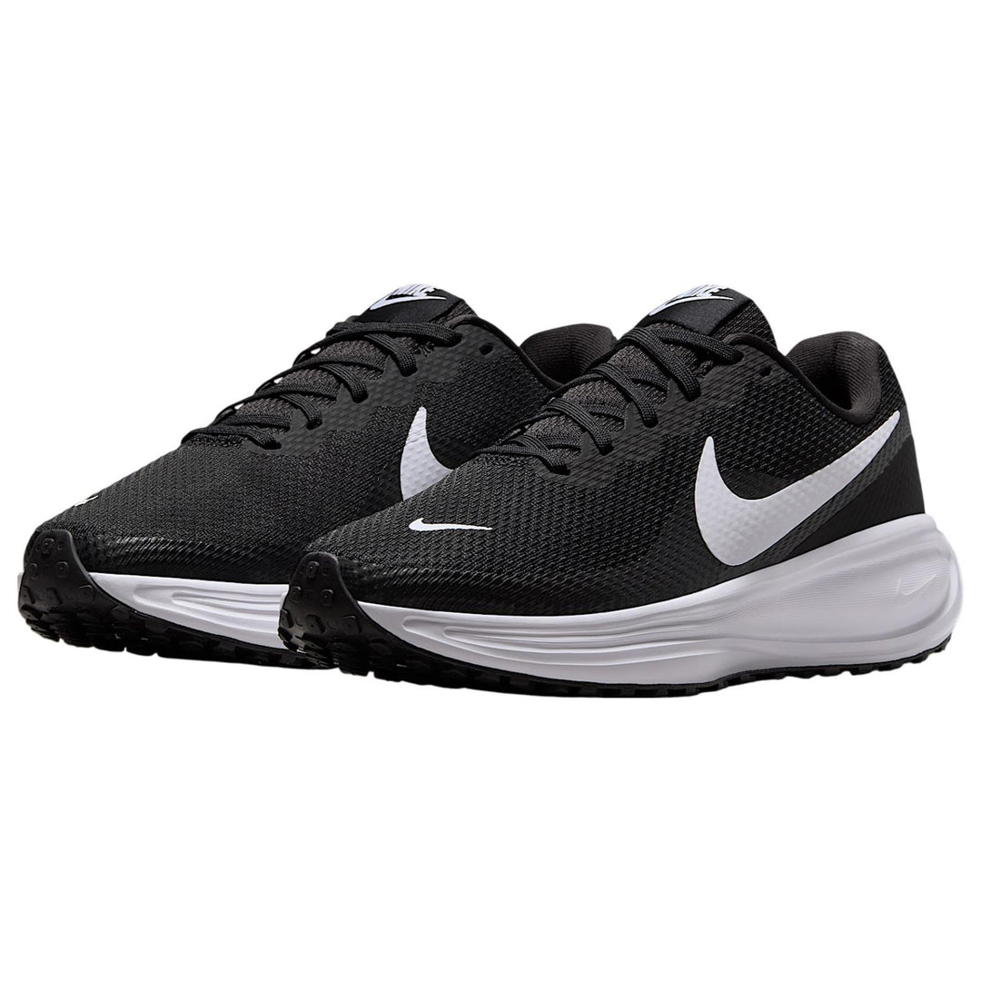 Women's Wide Fit Nike HQ1995-002 Revolution 8 Running Trainers in White/Black - Image 5