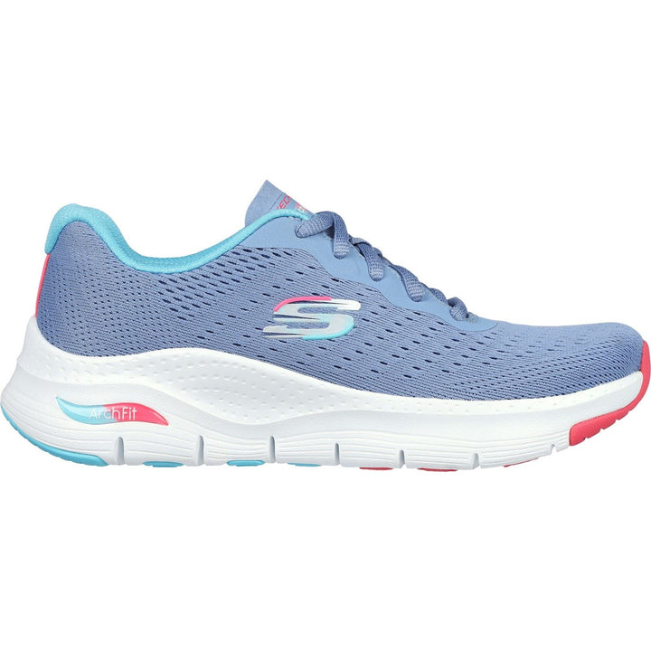Women's Wide Fit Skechers 149722 Arch Fit Infinity Cool Trainers - Blue/Multi in Blue/Multi - Image 1