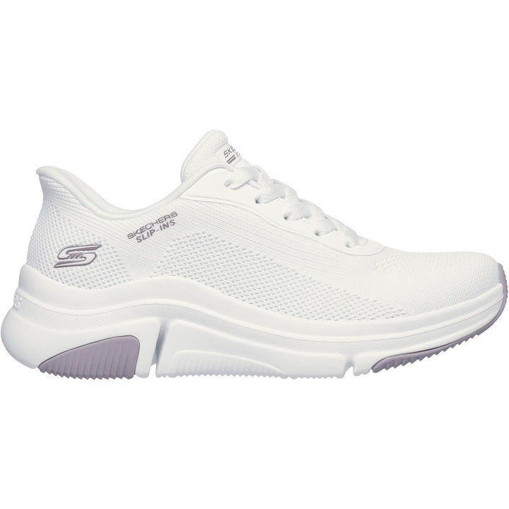 Women's Wide Fit Skechers 117587 Slip-ins Bobs Sport Sparrow Flex Trainers in Blush - Image 1