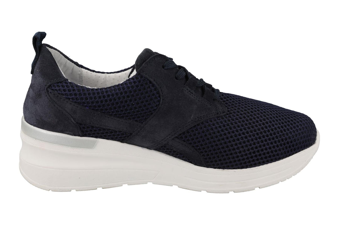 Women's Wide Fit DB Pollyanna Trainers in Grey Mesh - Image 7