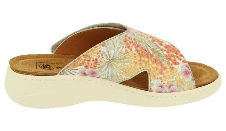 Womens Wide Fit DB Roxanne Sandals in Ocean Blue Multi Leather - Image 1