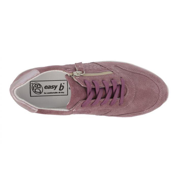 Women's Wide Fit DB Arabia Trainers in Sky Blue Suede - Image 12