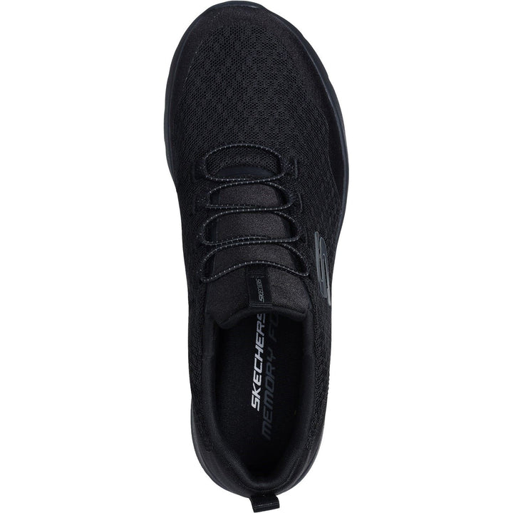 Women's Wide Fit Skechers 149657 Dynamight 2.0 Real Smooth Trainers - Black in Black - Image 1