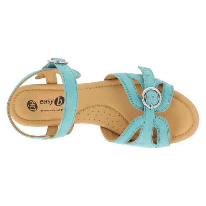 Women's Wide Fit DB Bonita Sandals in Lilac Suede - Image 1