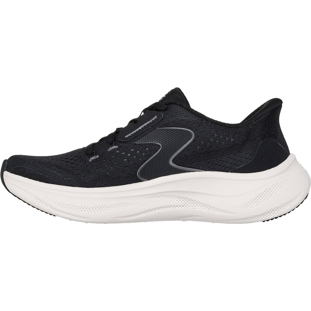 Women's Wide Fit Skechers 150565 Slip-ins Skech Cloud Plush Horizon Trainers in Black/White - Image 4