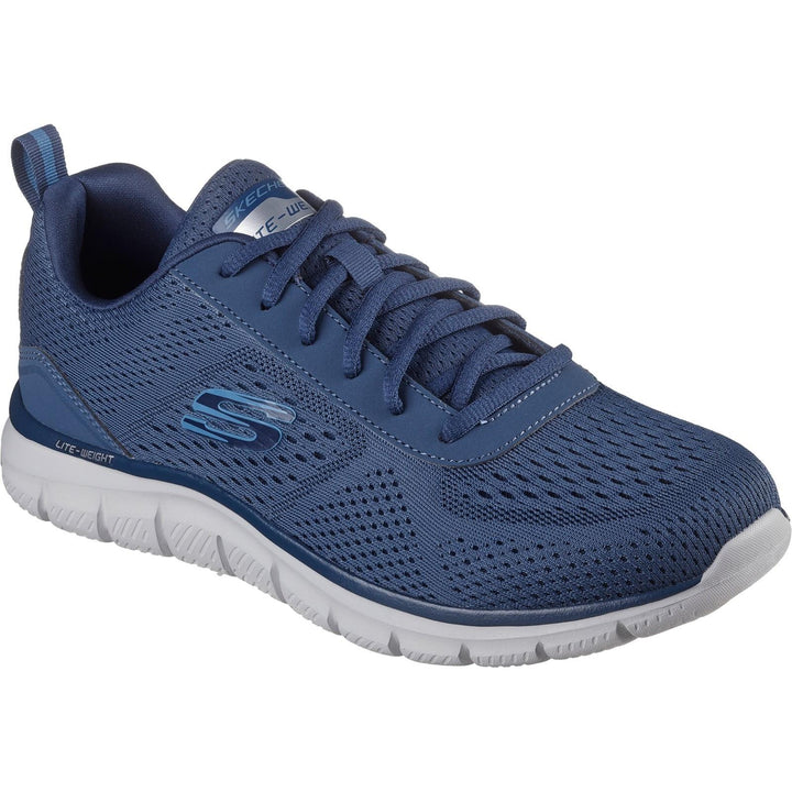 Men's Wide Fit Skechers Track 232758 Leshur Trainers in Blue - Image 1