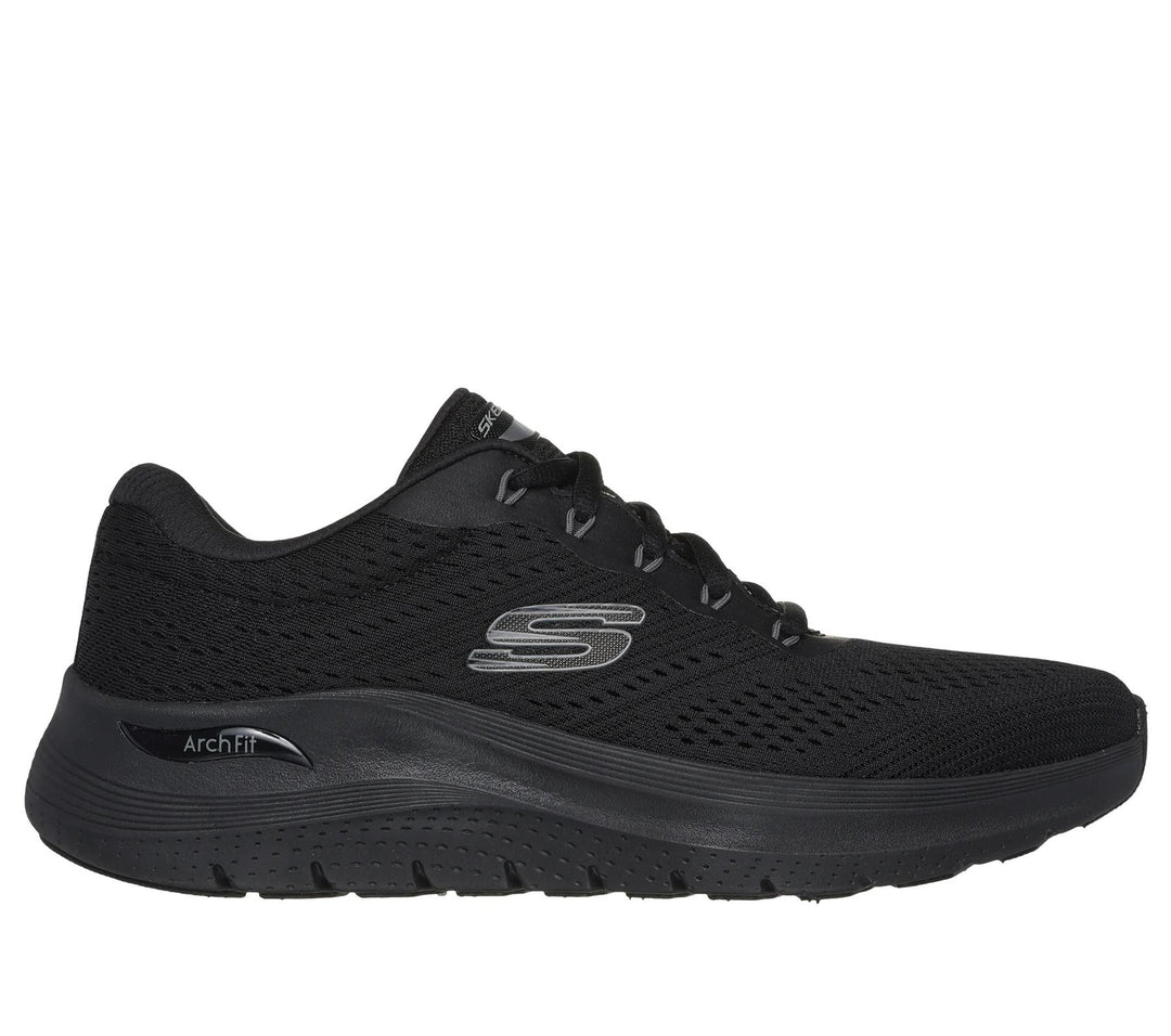 Men's Wide Fit Skechers 232700 Arch Fit 2.0 Walking Trainers in Black - Image 2
