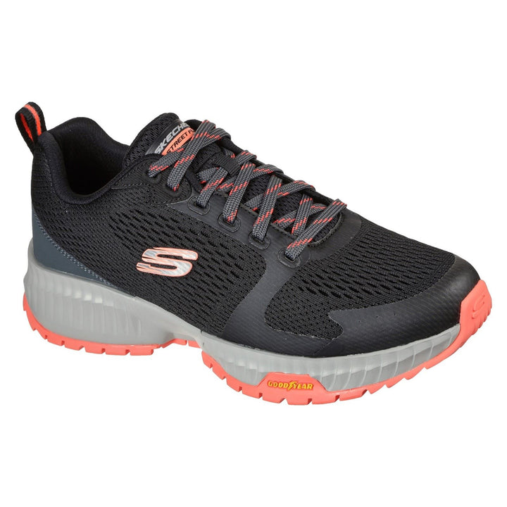 Men's Wide Fit Skechers 232119 Street Flex Eliminator Sports Trainers in Black/Red - Image 1