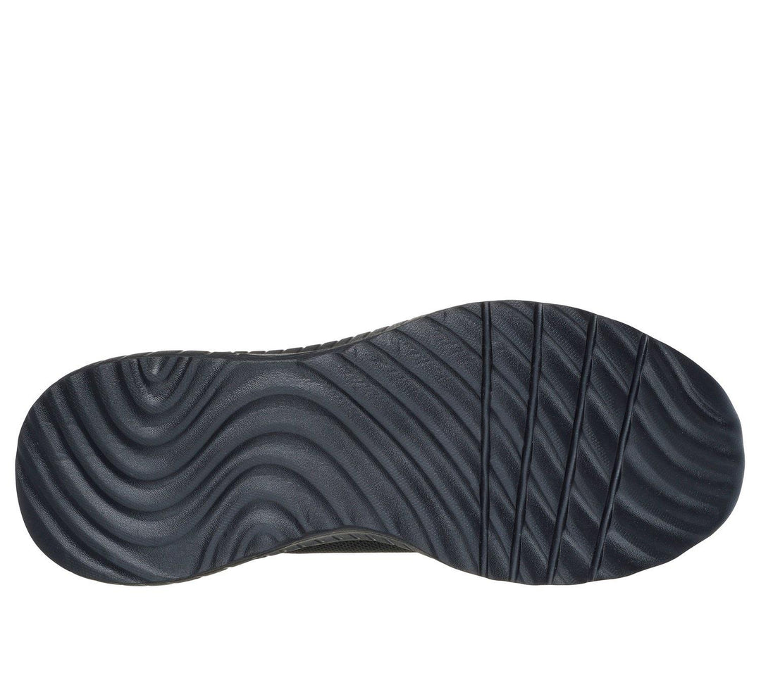 Women's Wide Fit Skechers 117504 Slip-ins Bobs Sport Squad Chaos In Color Trainers in Black - Image 7