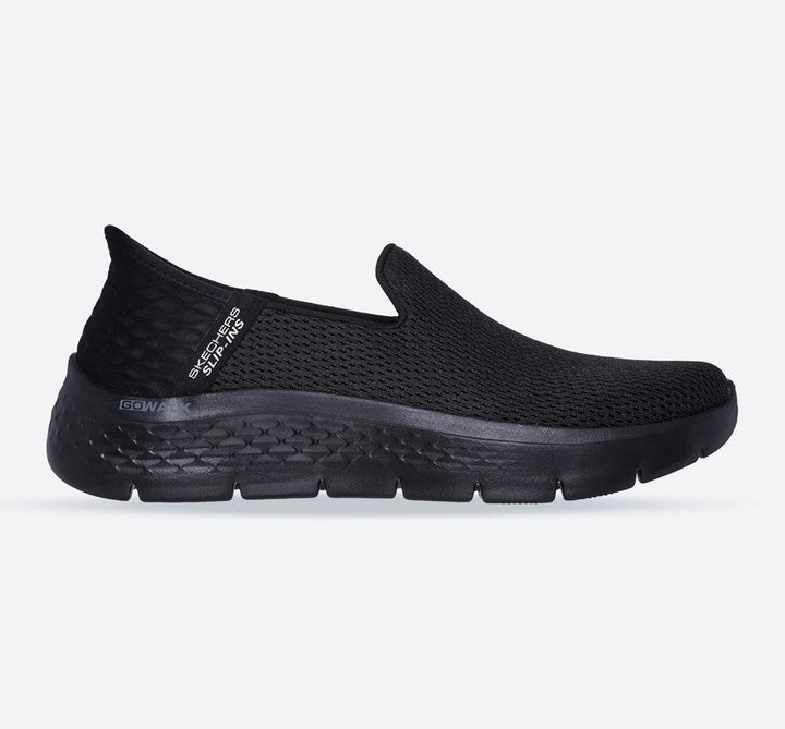 Women's Wide Fit Skechers 207230 Go Walk Flex Relish Trainers in Black - Image 1